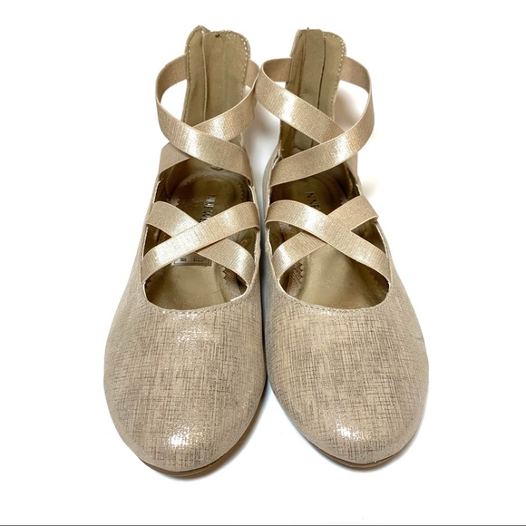 Nine West Feliciah Ballet Flats Gold Metallic 5